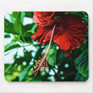 Mousepad Flor Red Hibiscus
