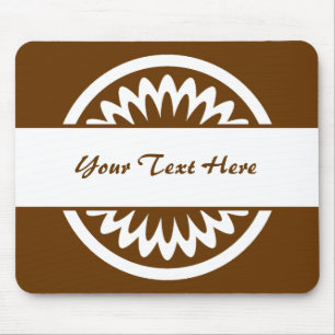 Mousepad Flor redondo - Castanho