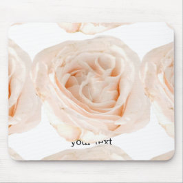 Mousepad Flor Rosa Branca