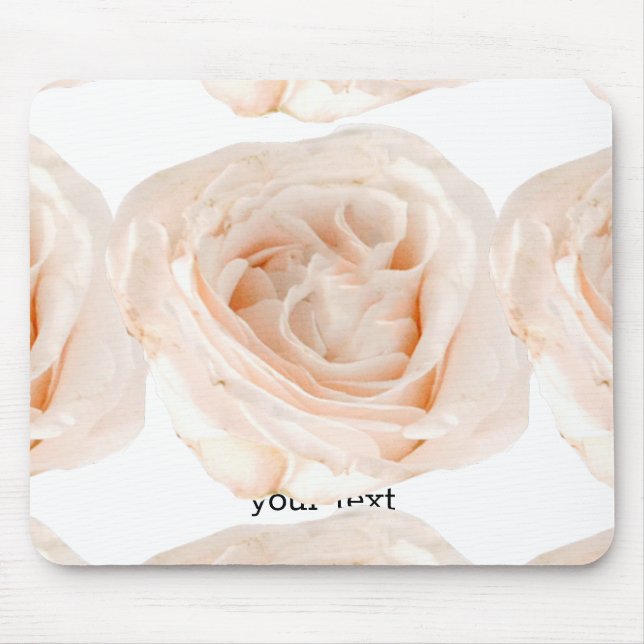 Mousepad Flor Rosa Branca (Frente)