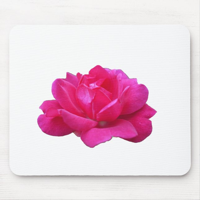 Mousepad flor rosa-rosa-solteiro adorável (Frente)