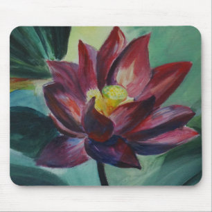 Mousepad Flor rosado de muçulmanos de flores de lótus