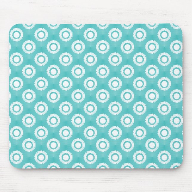 Mousepad Flor Turquoise Funky (Frente)