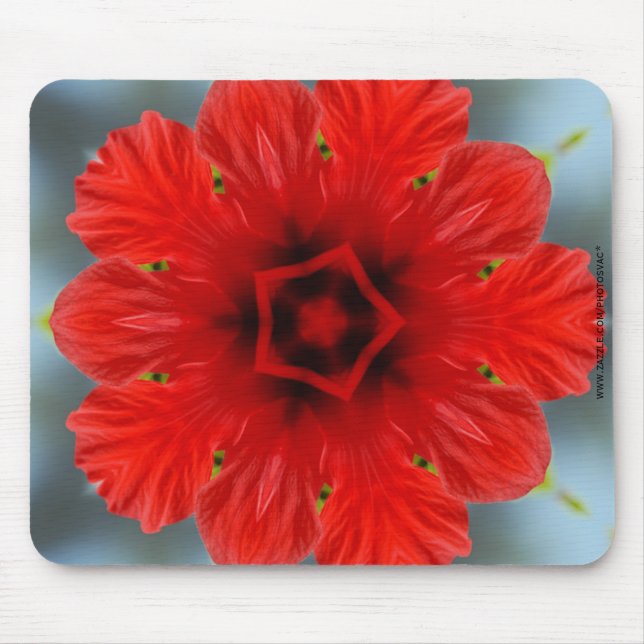 Mousepad Flor Vermelha (Frente)