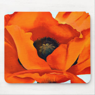 Mousepad Flor vermelha impressionante da papoila de Geórgi
