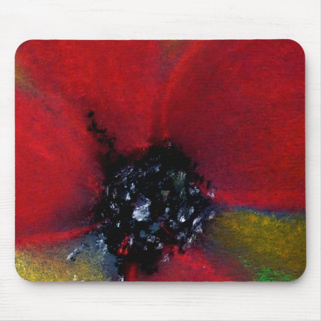 Mousepad Flor vermelha, Poppy. (Frente)