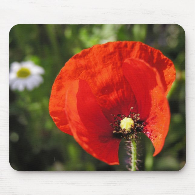 Mousepad Flor Vermelho (Frente)
