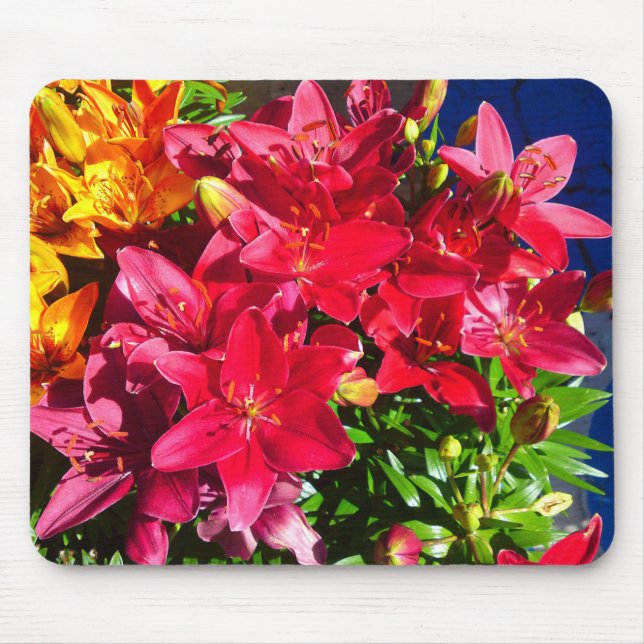 Mousepad Flor Vermelho Lily (Frente)