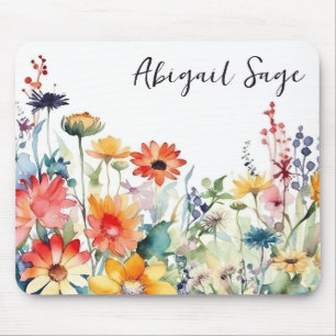 Mousepad Flor Vibrante Colorida Personalizada