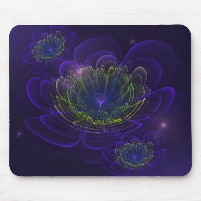 Mousepad Flor violeta azul (Frente)