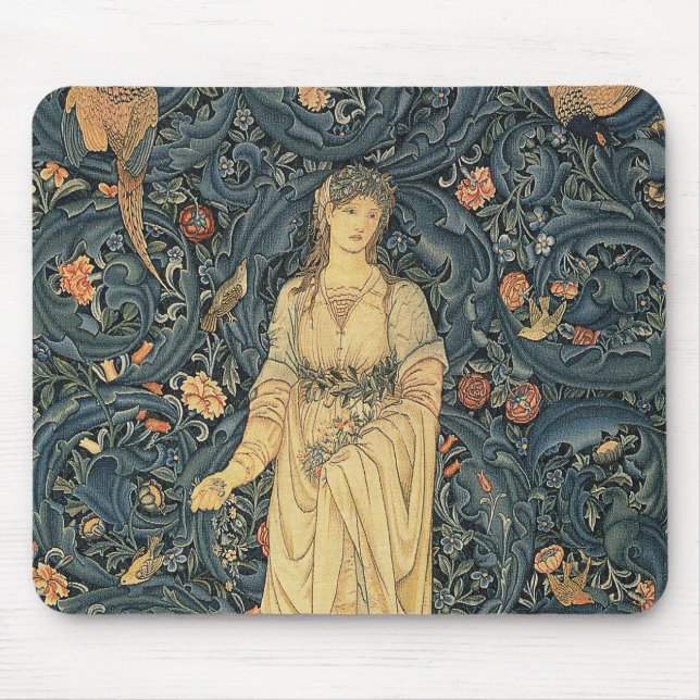 Mousepad Flora antiga de William Morris (Frente)