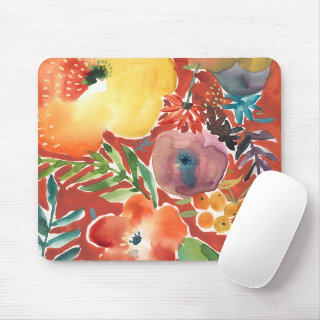 Mousepad Florais Abundantes III (Com mouse)