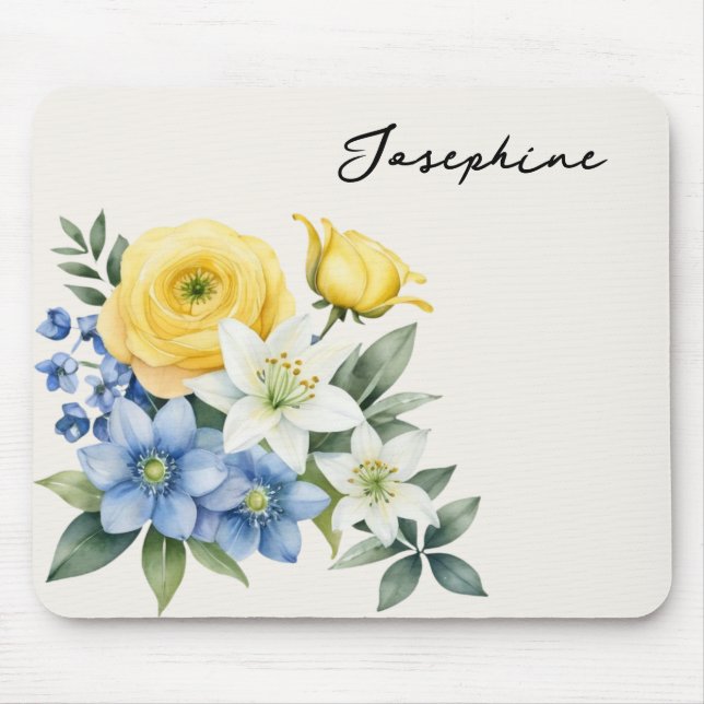 Mousepad Florais Elegantes Personalizados (Frente)