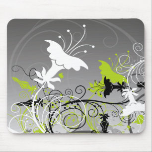 Mousepad floral abstrato