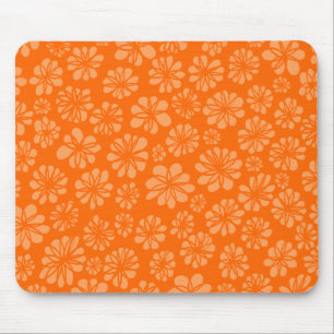 Mousepad Floral alaranjado