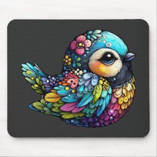 Mousepad Floral Bird Harmony