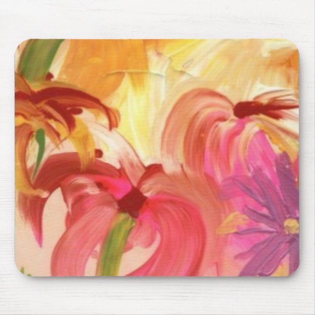 Mousepad floral colorido (Frente)