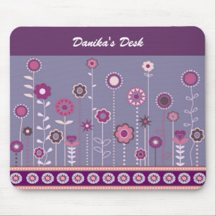 Mousepad floral colorido