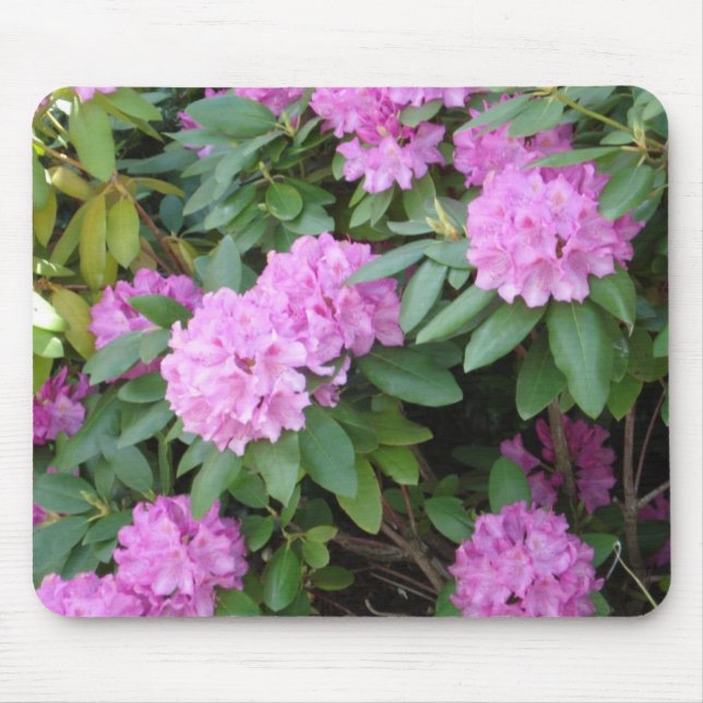 Mousepad floral cor-de-rosa (Frente)
