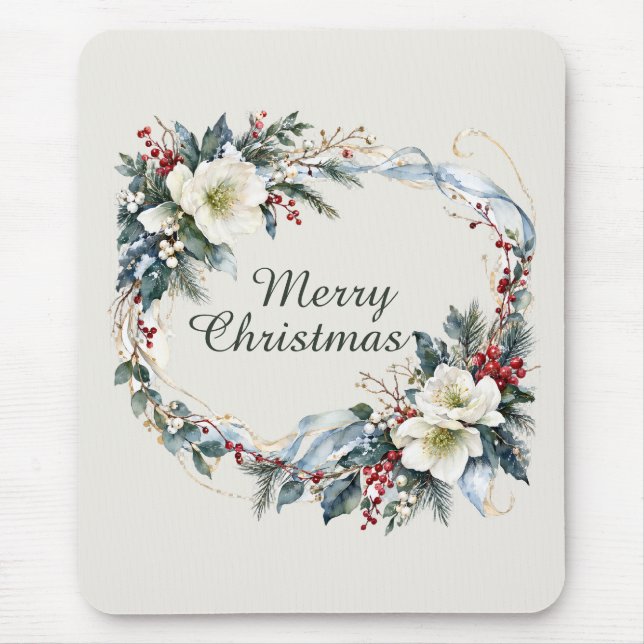 Mousepad Floral de Inverno (Frente)