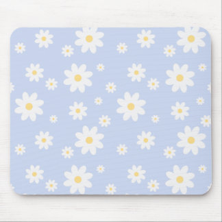 Mousepad Floral de Margarida Branca Simples