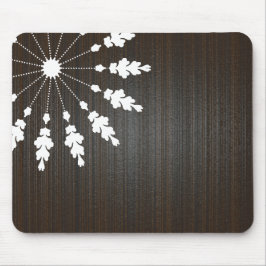 Mousepad Floral design-Wooden BG