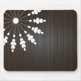Mousepad Floral design-Wooden BG