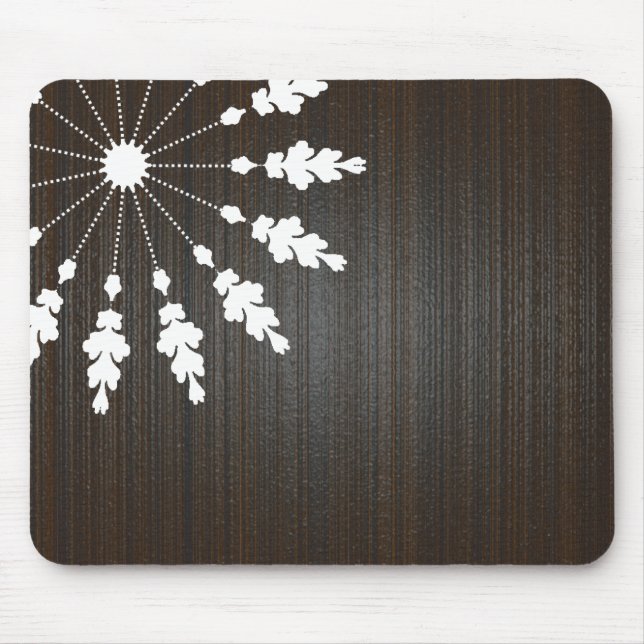 Mousepad Floral design-Wooden BG (Frente)