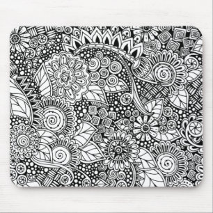 Mousepad Floral étnico inspirado