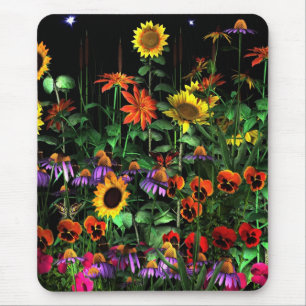 Mousepad Floral Flores À Noite Metade 2