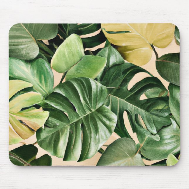 Mousepad Floral/Havaí/Folha tropical (Frente)