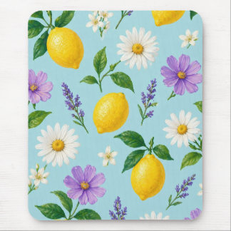 Mousepad Floral Limão Minimalista