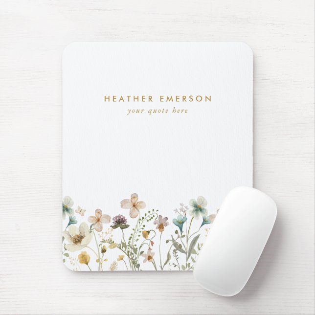 Mousepad Floral Moderno (Com mouse)