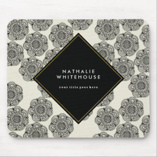 Mousepad floral personalizado