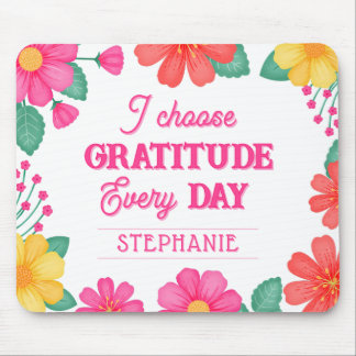 Mousepad Floral Personalizável de Positividade Inspirativa