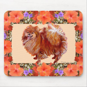 Mousepad Floral Pomerânia
