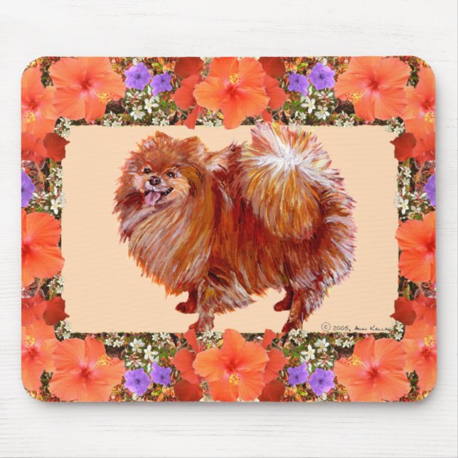 Mousepad Floral Pomerânia (Frente)