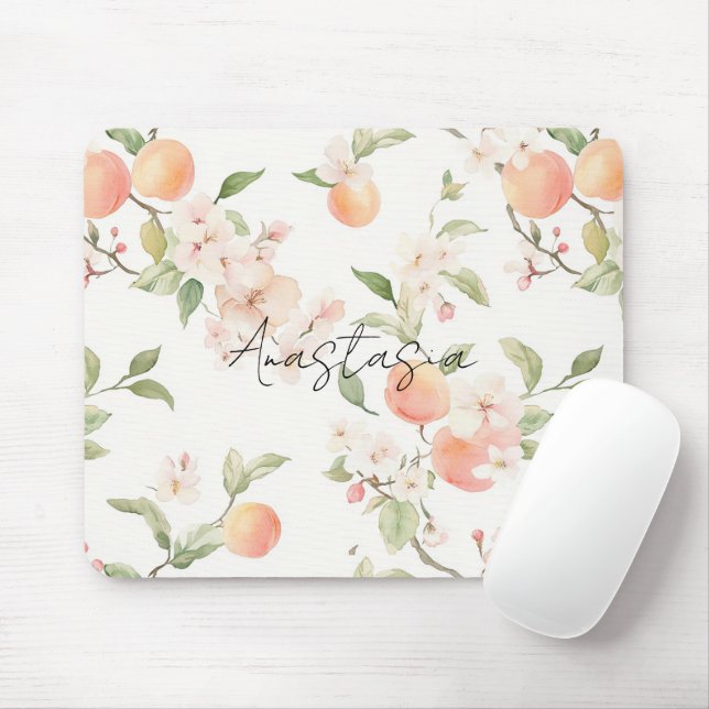 Mousepad Floral Pretty Peaches (Com mouse)