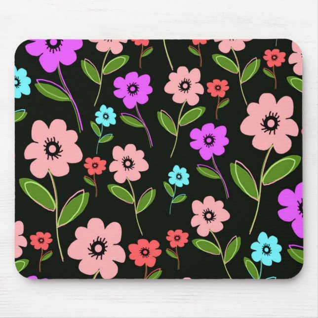 Mousepad Floral retro (Frente)