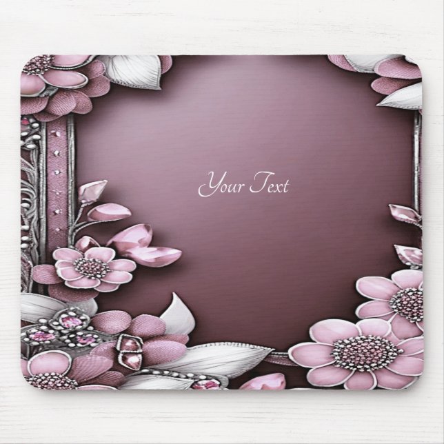 Mousepad Floral Rosa (Frente)