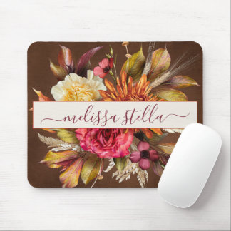 Mousepad Floral Rústico Ousado Moderno | Presente Feminino