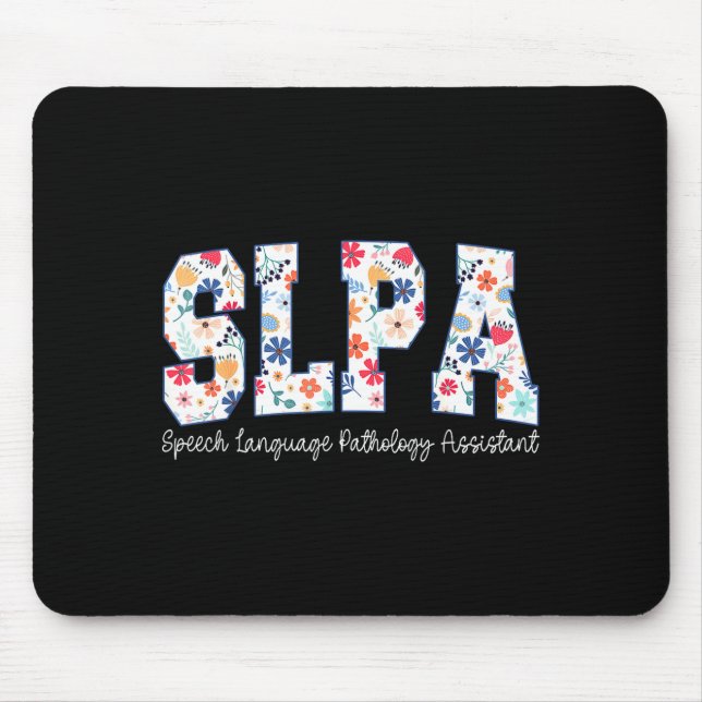 Mousepad Floral Speech Language Pathology Istant Slpa Appre (Frente)