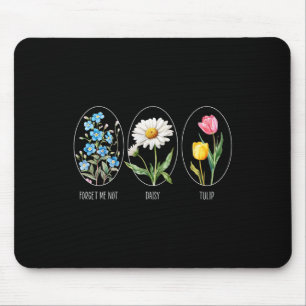 Mousepad Floral Sutil 8647 Flores De Trump Esquece-Me Não D