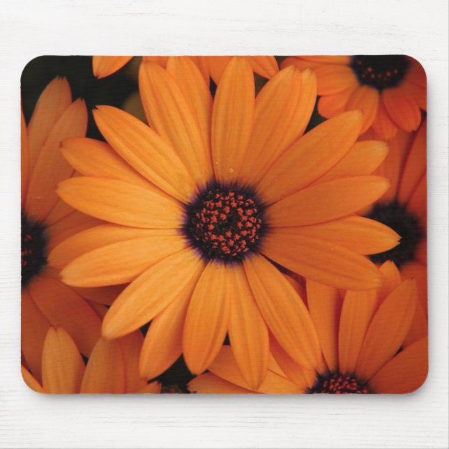 Mousepad Flores alaranjadas (Frente)