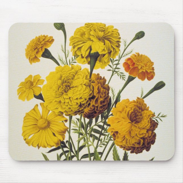Mousepad Flores amarelas antigas (Frente)