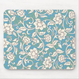 Mousepad Flores amarelas e azuis