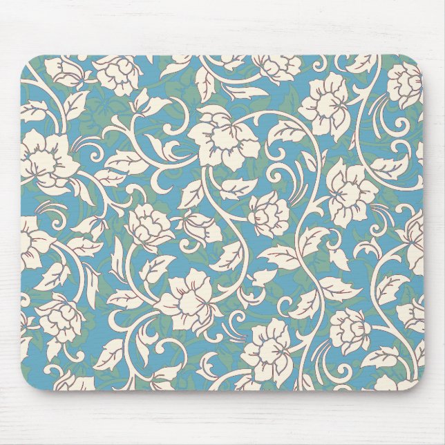 Mousepad Flores amarelas e azuis (Frente)