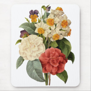 Mousepad Flores Antigas, Camélias e Narcisos, Redoute