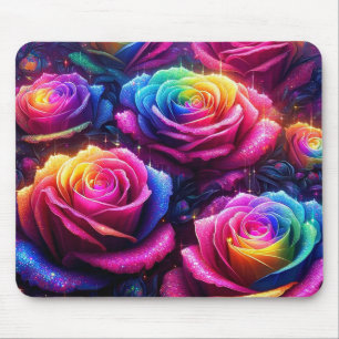 Mousepad Flores Arco-Íris
