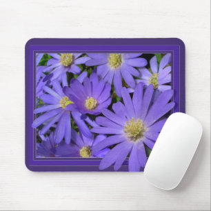 Mousepad Flores Azuis Presentes de Computador Dais